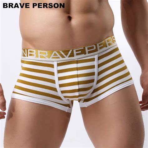 Sexy New Men Underwear Boxers Comfortable Panties Striped Cotton Male Boxer Shorts Underpants