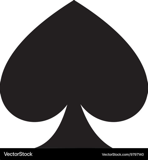 Ace Spades Isolated Icon Design Royalty Free Vector Image