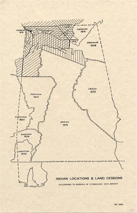 Alabama Indian Tribes Map