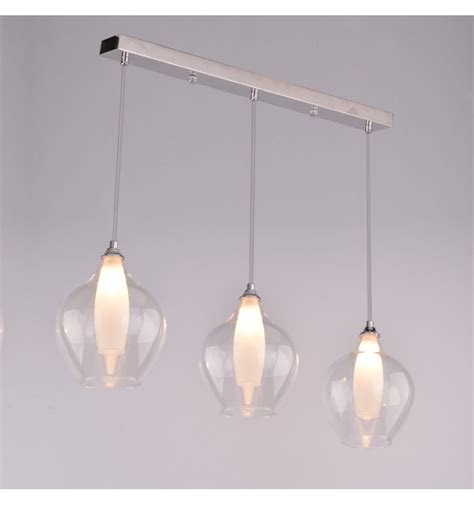 Pendant light - 3 Light design transparent glass - Vietra