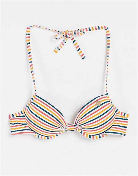 Superdry Cassie Bikinitop Med Multifarvede Striber Asos