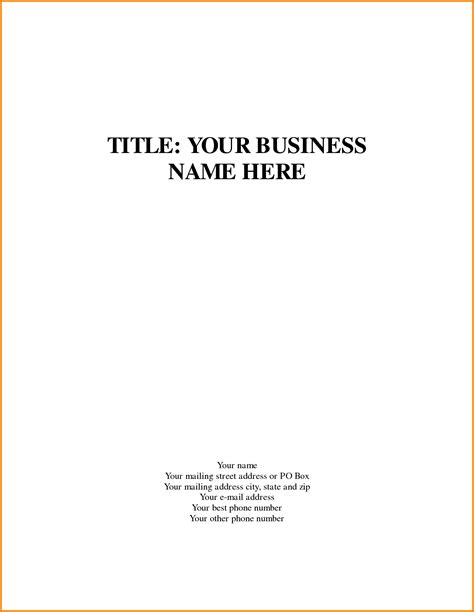 Business Title Page Template Quote Templates Apa Essay Help With Style