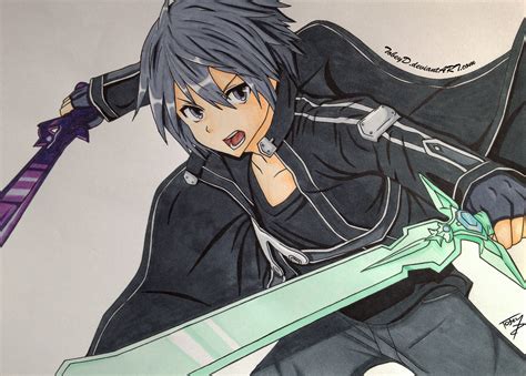 Join my bestseller online anime drawing course on ⭐ udemy: Kirito - The Beater COPIC by TobeyD on DeviantArt