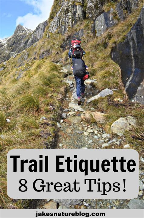 Trail Etiquette 8 Tips For Happy Hikers Jakes Nature Blog