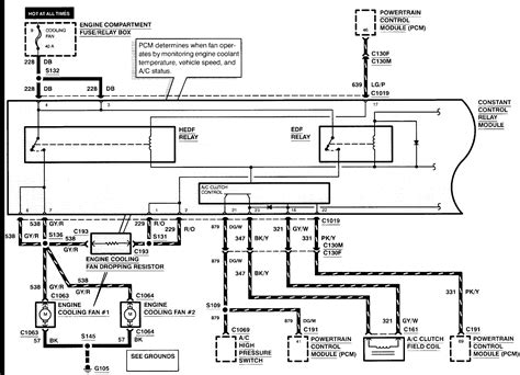Condenser fan motor wiring diagram. 2007 Taurus Condenser Fan Wiring Diagram