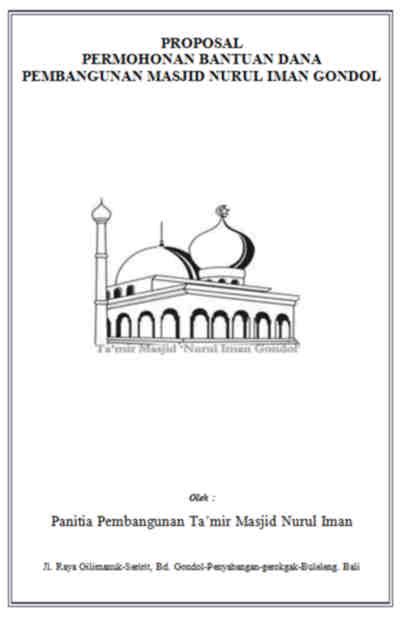Cover Proposal Masjid Lukisan