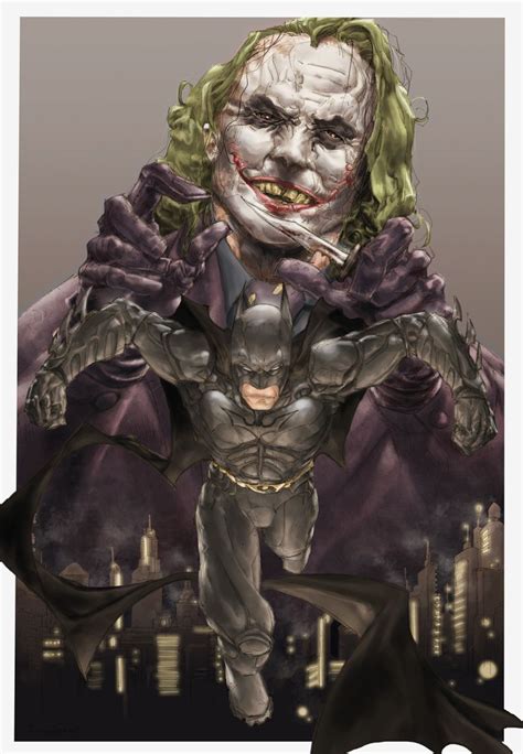 The Dark Knight By Barnaby Bagenda Joker Art Batman Movie Batman And