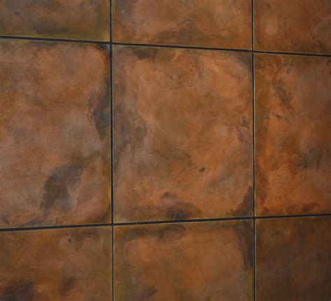 Burnt Copper Z Clipped Floating Steel Wall Panels Brandner Design