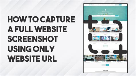 How To Capture Full Website Screenshot Using Only Website Url Youtube