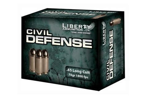 Liberty Civil Defense 45long Colt 78gr Hp 20rd 50bxcs 1224