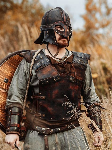 Viking Leather Armour Medieval Breastplate Armor Viking Etsy Viking