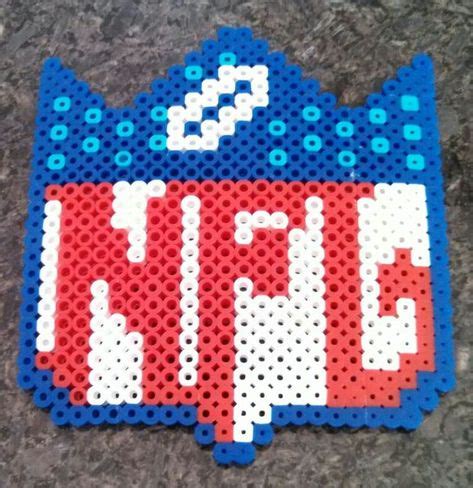 Perler Beads Football Ideas Plastic Canvas Patterns Nfl Logo
