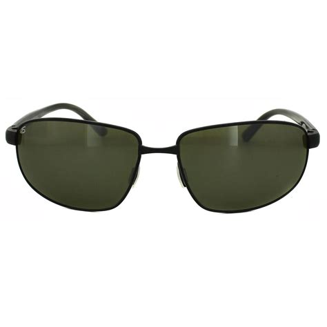 Serengeti Sunglasses Trapani 7597 Satin Black Polarized Gray Green 555nm Ebay