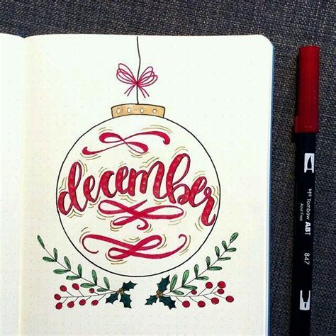 December Christmas Writingdecember Christmas Hello Page For Your Bullet