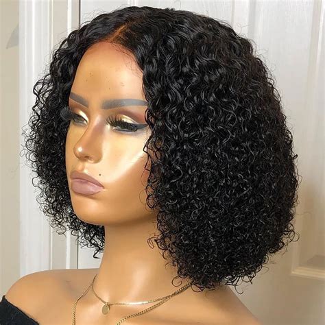 Ainizi Unprocessed Virgin Brazilian Human Hair Wigs Kinky Curly Best Quality 13x4 Lace Front Wig