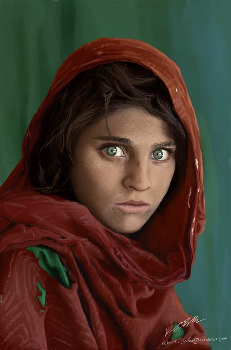 Robertejordan Afghan Girl Painting
