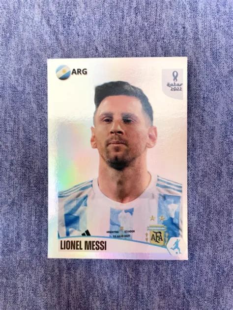 Figuplay Wc Qatar 2022 144 Lionel Messi Sticker No Panini £808