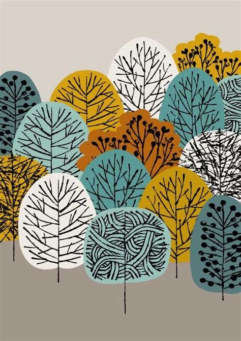 Hemos preparado una selección repleta de tipografías bonitas. Treetops, limited edition giclee print en 2020 | Arte en lienzo fácil, Bocetos de árboles y ...