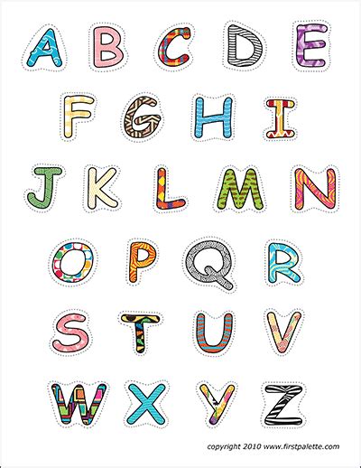 Alphabet Block Letters Clip Art Color Pretty Alphabet Letters