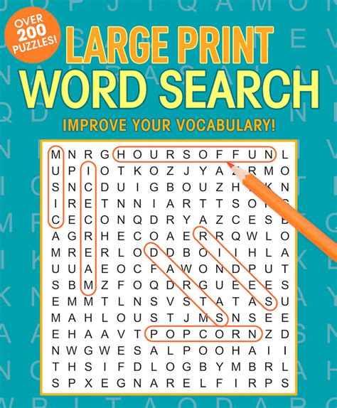 Large Print Word Search Book By Editors Of Thunder Bay Press