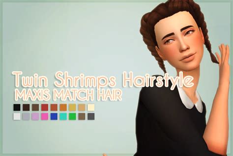 Twin Shrimps Hairstyle By Meyokisims