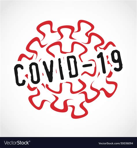 Covid 19 Coronavirus Logotype Concept Royalty Free Vector