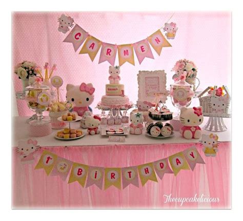 Increíbles ideas para una fiesta de cumpleaños de Hello ...