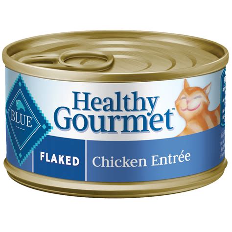 It's also good for your pet's eyes, teeth, and urinary tract. Blue Buffalo Healthy Gourmet Flaked Chicken Canned Cat Food