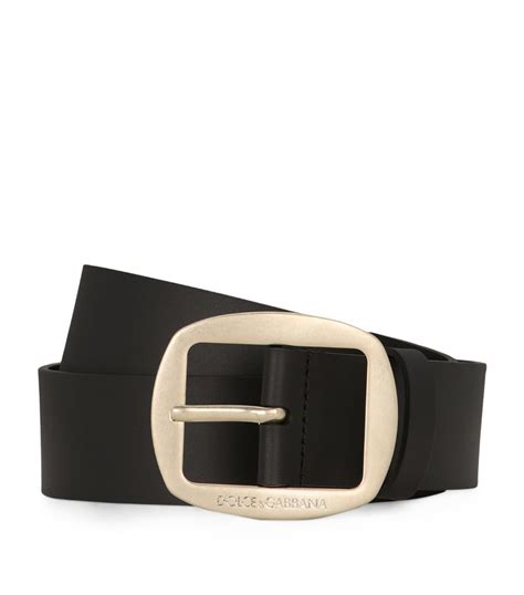 Mens Dolce Gabbana Multi Calfskin Logo Engraved Belt Harrods Uk