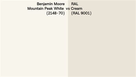 Benjamin Moore Mountain Peak White Vs Ral Cream Ral