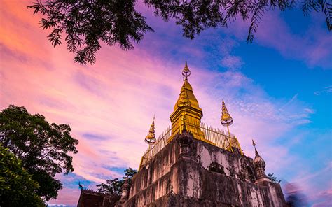 Phousi Mountain Most Well Known Landmark In Luang Prabang