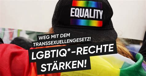 Weg Mit Dem Transsexuellengesetz Lgbtiq Rechte Stärken Linksjugend Solid Nrw