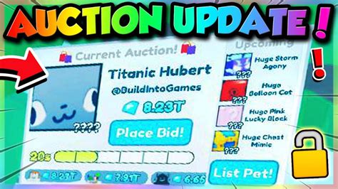 New 💎pet Auction💎 System In Pet Simulator X Roblox Youtube