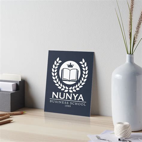 Nunya Business School Art Board Print For Sale By Calfrills Redbubble