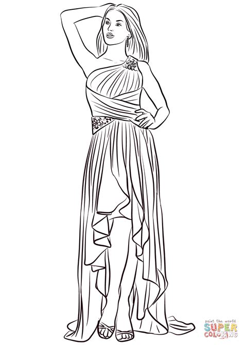 Https://favs.pics/coloring Page/prom Dress Coloring Pages