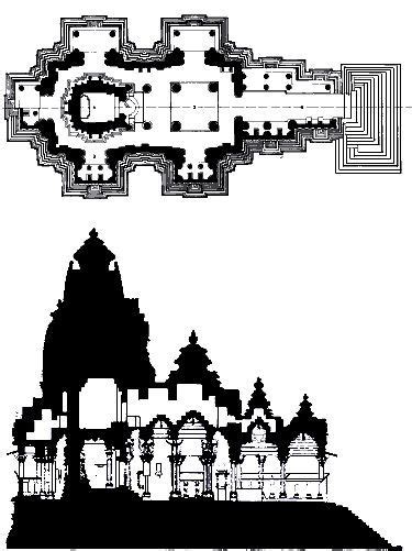 Khajuraho Madhya Pradesh Temple Vishnouite De Lakshmana Milieu Du
