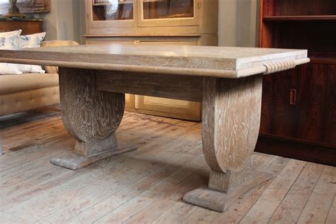Oak dining room furniture worldwide market of buyers and sellers. 1940s French Bleached & Limed Oak Dining / Centre Table ...