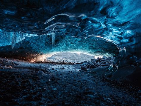 Glacier Ice Cave Iceland 2021 Bing 5k Photo Preview