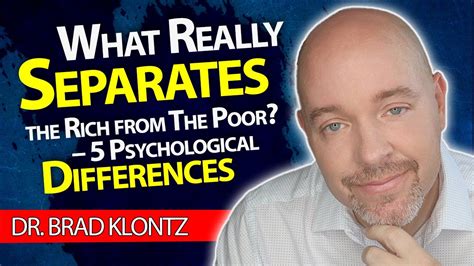 What Really Separates The Rich From The Poor 5 Psychological Differences Youtube