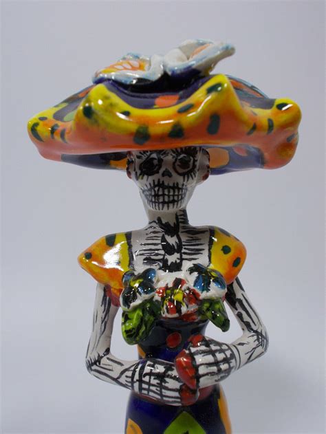7 Talavera Catrina Colorful Ceramic Mexican Pottery Etsy
