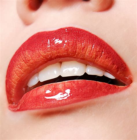Free Photo Closeup Female Lips With A Red Color Of Lipstick