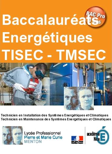 Baccalauréat Energétique Tisec Tmsec Lycée Pierre Et Marie Curie