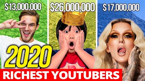 Who Is The Richest Female Youtuber 2020 Comparison Richest Youtubers Highest Paid Youtubers