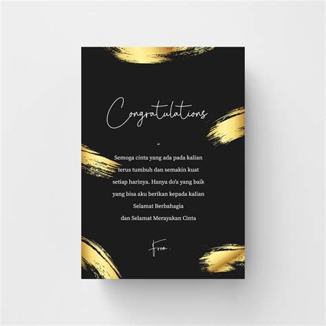 Doa atau ucapan pada idulfitri. TAMBAHAN kartu ucapan untuk kado pernikahan | Shopee Indonesia