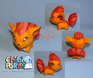 Do duplicate this 3d wooden pokemon create for your kids or for yourself! Paperpokés - Pokémon Papercraft: VULPIX CHIBI | Paper crafts, Holiday crafts for kids