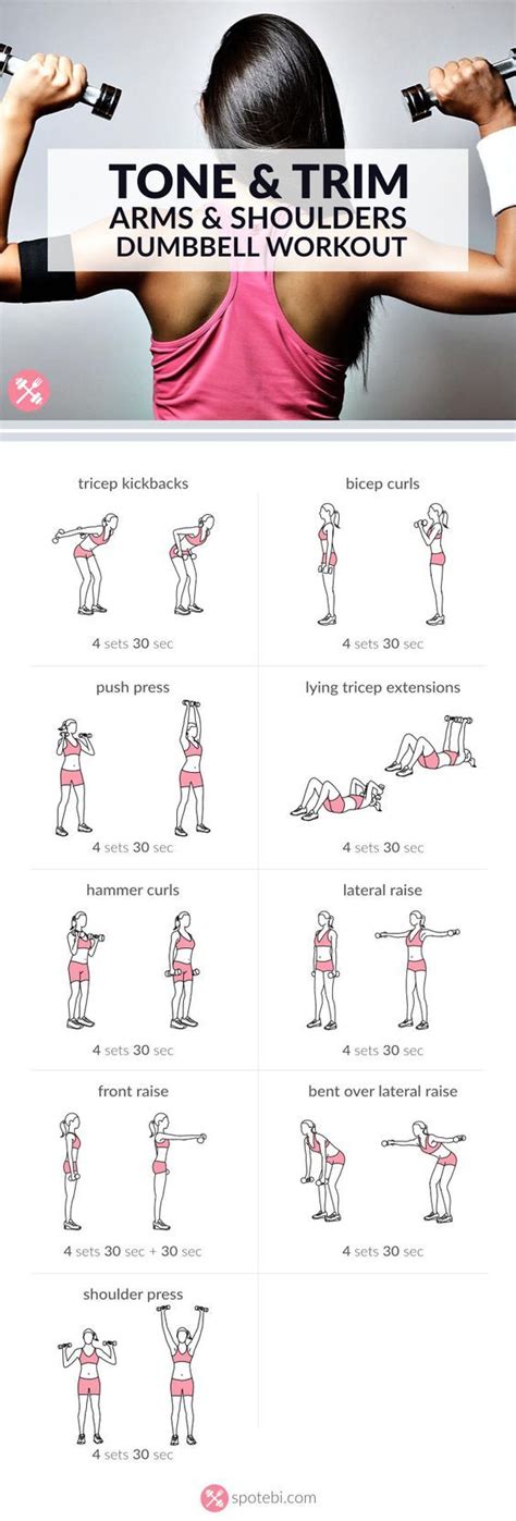 Upper Body Dumbbell Exercises Fitness Body Shoulder Dumbbell Workout Dumbbell Workout