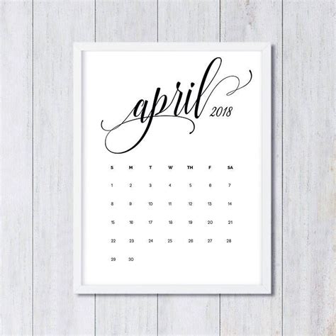 april  printable pregnancy baby announcement calendar