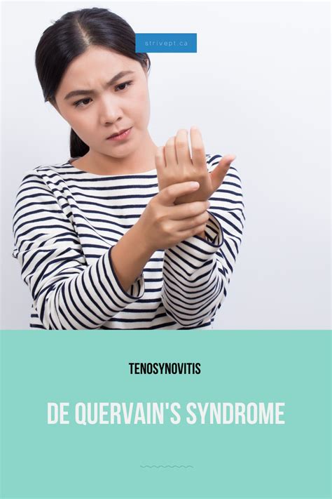 De Quervains Syndrome Tenosynovitis Causes And Treatment