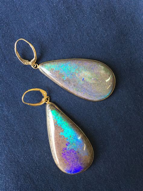 Australian Opal Earrings By LeedsJewelry On Etsy Opal Earrings