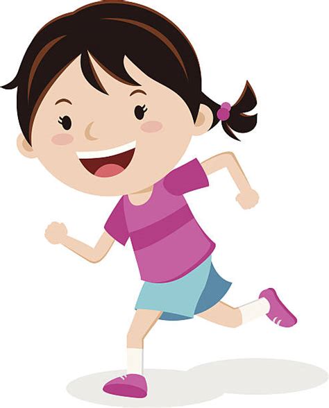Add A Touch Of Energy To Your Designs With Girl Running Clipart